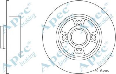 APEC BRAKING dsk2550 -  Тормозной диск
